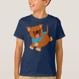 Niedlich Happy Cartoon Staffie Children T - Shirt