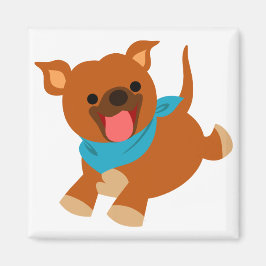 Niedlich Happy Cartoon Staffie Magnet