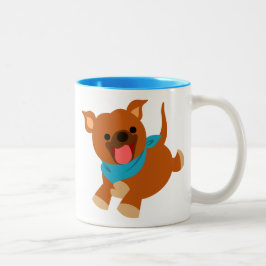 Niedlich Happy Cartoon Staffie Tasse