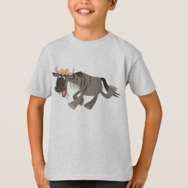 Niedlich Happy Cartoon Wildebeest Children T - Shi T-Shirt