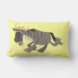 Niedlich Happy Cartoon Wildebeest Kissen