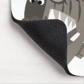 Niedlich Happy Cartoon Wildebeest Mousepad (Ecke)