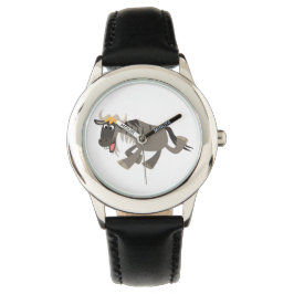 Niedlich Happy Cartoon Wildebeest Watch Armbanduhr