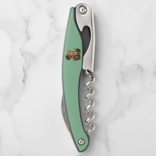 Niedlich Happy Cat Couple Sharing Rats in Basket G Kellnermesser (Rückseite)