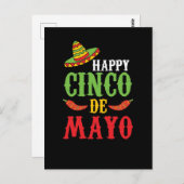 Niedlich Happy Cinco De Mayo Postkarte (Vorne/Hinten)