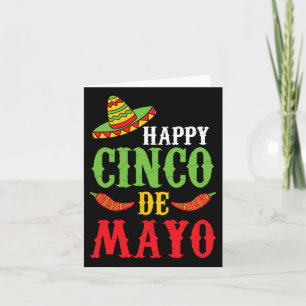 Niedlich Happy Cinco De Mayo Sombrero Paprikaschot Karte
