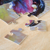 Niedlich Happy Dackel Hunde Gesicht Art Puzzle (Seite)