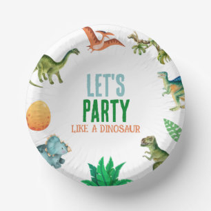 Niedlich Happy Dinosaur Geburtstagsparty Teller