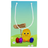 Niedlich Happy Easter Baby Chick Kleine Geschenktüte (Vorderseite)