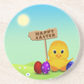 Niedlich Happy Easter Baby Chick Untersetzer (Vorne)