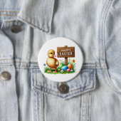 Niedlich Happy Easter chick Button (Beispiel)