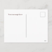 Niedlich Happy Easter Fux-Nachricht Feiertagspostkarte (Rückseite)