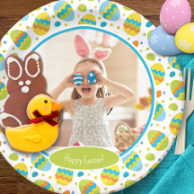 Niedlich Happy Easter Pattern mit Foto Party