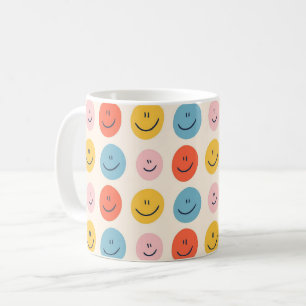 Niedlich Happy Face Blobs Spotty Fun Pattern Kaffeetasse