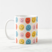 Niedlich Happy Face Blobs Spotty Fun Pattern Kaffeetasse (Links)