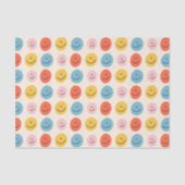 Niedlich Happy Face Blobs Spotty Fun Pattern Seidenpapier (Vorderseite)