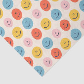 Niedlich Happy Face Blobs Spotty Fun Pattern Seidenpapier (Ausschnitt)