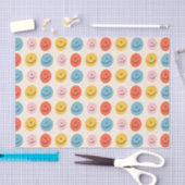 Niedlich Happy Face Blobs Spotty Fun Pattern Seidenpapier (Handwerk)