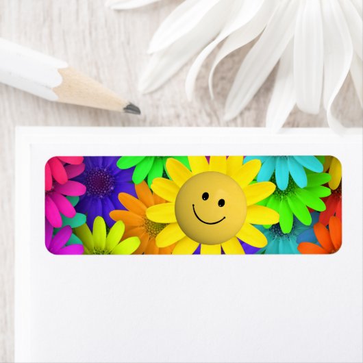 Niedlich Happy Face Blume (Insitu)