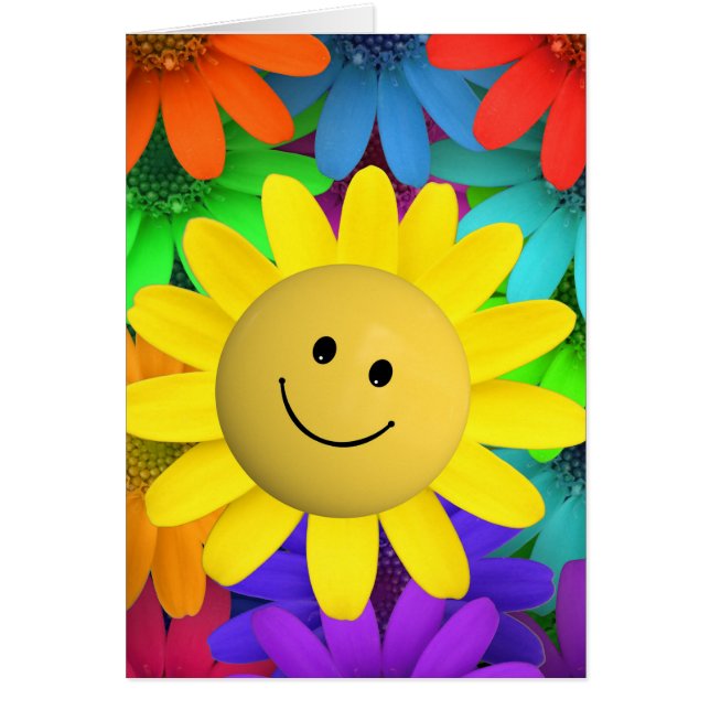 Niedlich Happy Face Blume (Vorne)