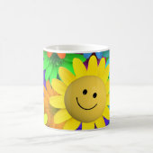 Niedlich Happy Face Blume Kaffeetasse (Mittel)