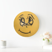 Niedlich Happy Face Große Wanduhr (Zuhause)