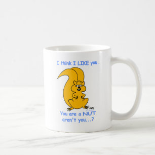 Niedlich Happy Friendly Cartoon Eichhörnchen Freu Kaffeetasse