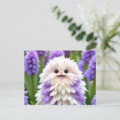 Niedlich Happy Garden Blume Postkarte (Stehend Vorderseite)