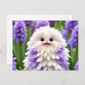 Niedlich Happy Garden Blume Postkarte (Vorne/Hinten)