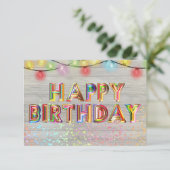 Niedlich Happy Geburtstag (Stehend Vorderseite)