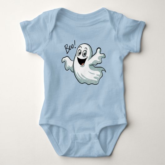 Niedlich Happy Ghost Baby Strampler (Vorderseite)