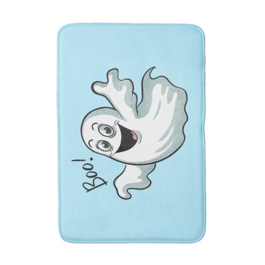 Niedlich Happy Ghost Badematte (Vorderseite Vertikal)
