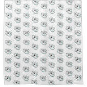 Niedlich Happy Ghost Duschvorhang (Vorderseite)