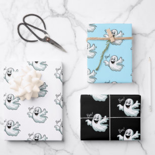 Niedlich Happy Ghost Geschenkpapier Set