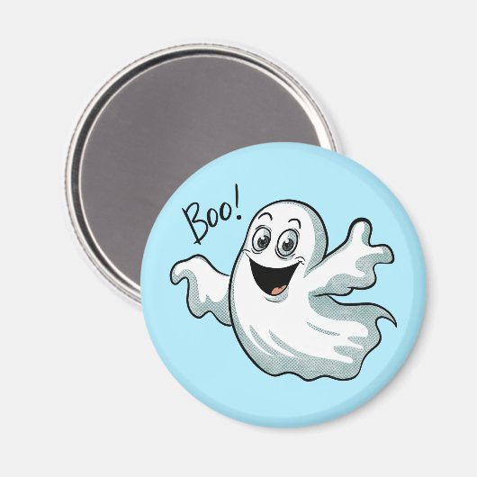 Niedlich Happy Ghost Magnet (Vorderseite/Rückseite)