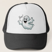 Niedlich Happy Ghost Truckerkappe (Vorderseite)