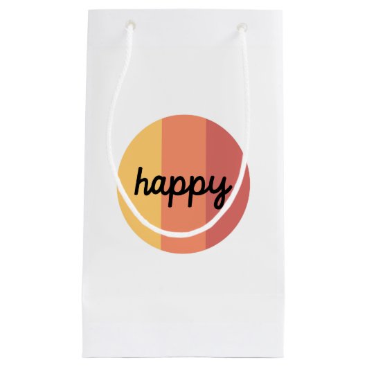 Niedlich Happy Gift Bag Kleine Geschenktüte (Vorderseite)