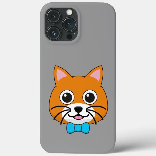Niedlich Happy Ginger Cat mit Papillon Case-Mate iPhone Hülle (Rückseite)