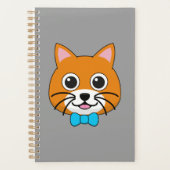 Niedlich Happy Ginger Cat mit Papillon Planer (Vorderseite)