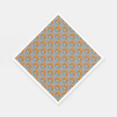 Niedlich Happy Ginger Cat mit Papillon Serviette (Ecke)