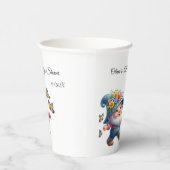 Niedlich Happy Gnome mit Butterfly Baby Dusche Pappbecher (Rechts)