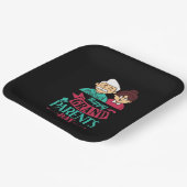 Niedlich Happy Grandeleltern Tag Kunst Pappteller (Gewinkelt)