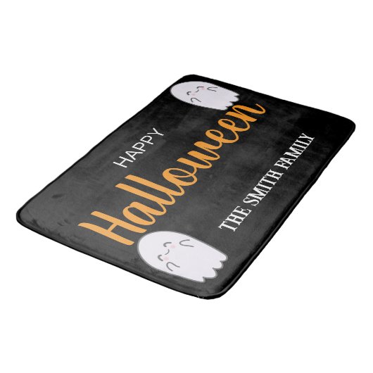 Niedlich Happy Halloween Badematte (Schrägansicht)