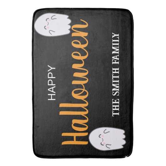 Niedlich Happy Halloween Badematte (Vorderseite Vertikal)