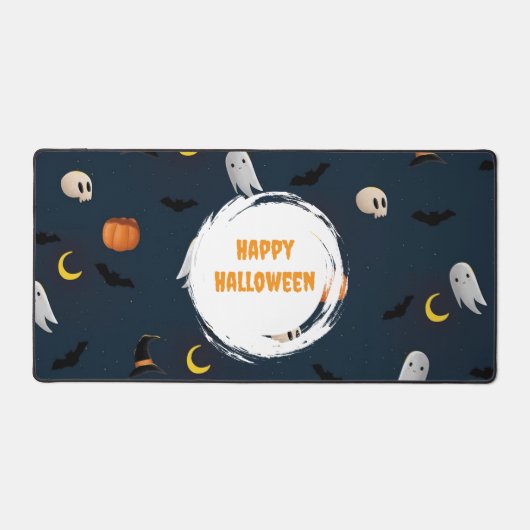 Niedlich Happy Halloween Dark Blue Schreibtischunterlage (Vorderseite)