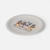 Niedlich Happy Halloween Hunde Pappteller (Schrägansicht)