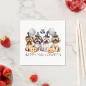 Niedlich Happy Halloween Hunde Serviette (Beispiel)