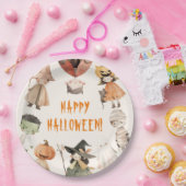 Niedlich Happy Halloween Kids Kostüm Party Pappteller (Party)
