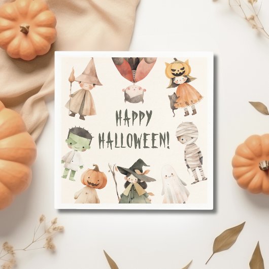 Niedlich Happy Halloween Kids Party Paper Napkin Serviette