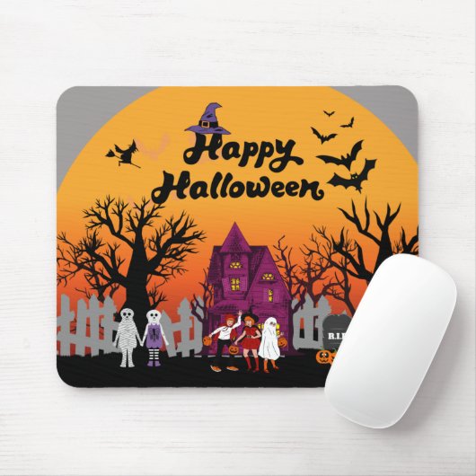 Niedlich Happy Halloween Mousepad (Mit Mouse)